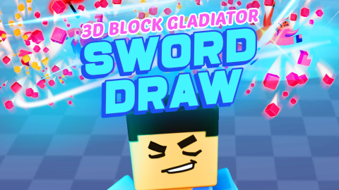 3D Block Gladiator: Sword Draw