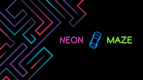 Neon Car Maze
